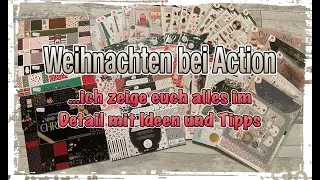Action Haul deutsch Weihnachten bei Action, cardmaking, Scrapbook basteln mit Papier, DIY