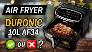 Air Fryer Duronic AF34, un grand tiroir de 10L ou 2 petits de 5L