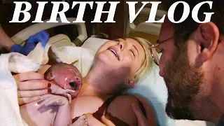 MY UNMEDICATED BIRTH VLOG || Positive First Birth Experience *raw & real*