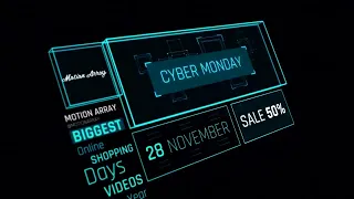 Cyber Monday Promo After Effects Templates