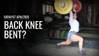 Back Knee Bent in the Split Jerk? | Olympic Weightlifting Technique