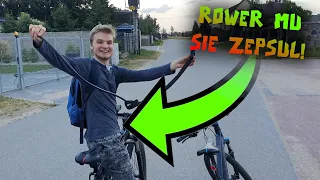 Holowaliśmy ROWER w DESZCZU! - *było mokro*