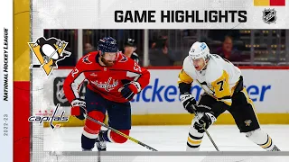 Penguins @ Capitals 11/9 | NHL Highlights 2022