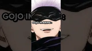 Gojo Manga Vs Anime Gojo