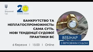 Банкрутство та неплатоспроможність: сама суть. Новітні тенденції судової практики Верховного Суду