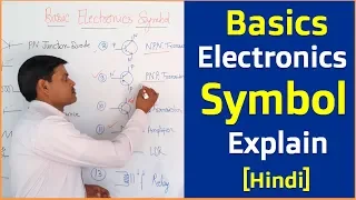 Basic Electronics Symbols Explained in Hindi || Electronics components symbols diagram reading -