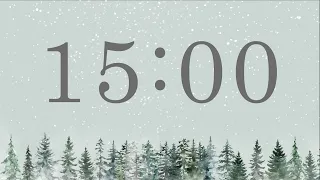 15 Minute Winter Forest Timer (Piano Tones at End)