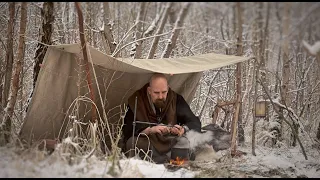 Viking tarp, Elk stew and two DIY projects.