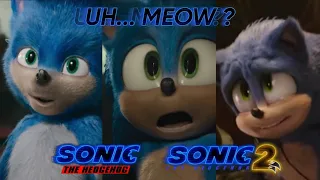 Sonic movie "uh...meow ?" scene evolution 2020-2022 (Sonic 2 movie minor spoilers)