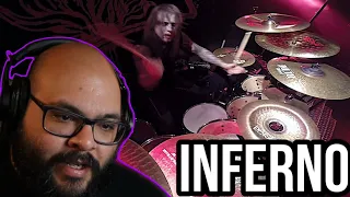 Drummer Reacts : Inferno - Behemoth - At The Left Hand Ov God