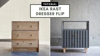 IKEA RAST Dresser Hack | Fluted Drawers + Legs | STEP BY STEP