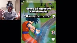 KSI Reacts to Fortnite Tiktoker Misprouncing Kamehameha So Bad 💀