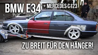LEVELLA | BMW E34 - Zu breit für den Hänger! + Mercedes C123 Ablieferung bei Andy
