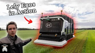 The new Lely Exos robot! Feed fresh grass