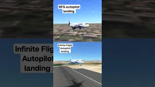 Autopilot landing Infinite Flight VS Real flight simulator