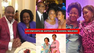 TOUS LES ENFANTS DE ANTOINETTE SASSOU-NGUESSO, PREMIÈRE DAME DE LA RÉPUBLIQUE DU CONGO BRAZZAVILLE..