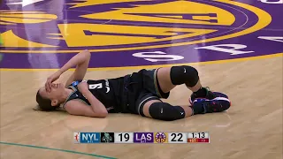 DEVASTATING: Rebecca Allen LEAVES GAME After Getting ELBOWED In 1ST GAME Back From Concussion Injury