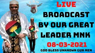 Powerful Live Broadcast By Our Great Leader Mazi Nnamdi Kanu. On this day the 8th Of March 2021.#ESN