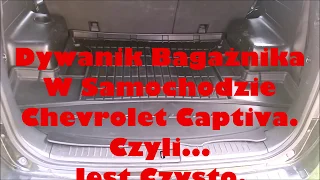 Dywanik/mata bagażnika w samochodzie Chevrolet Captiva(Carpet / boot mat)