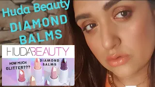 UNBOXING HUDA BEAUTY DIAMOND BALM | SHOOK!!! | SWATCHES | TRY ON |  HONEST REVIEW