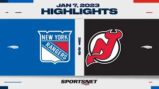 NHL Highlights | Rangers vs. Devils - January 7, 2023