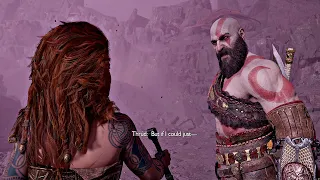 God of War 5 Ragnarok - Kratos Meets Thor's Daughter (4K 60FPS) PS5