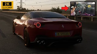 Convertible Ferrari Portofino 2018 test ride / Forza Horizon 5 - gameplay - LOGITECH G29 #ferrari