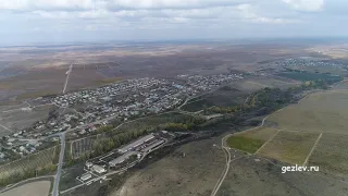 Село Отрадное, Бахчисарайский р-н, Крым, вид с высоты птичьего полета.