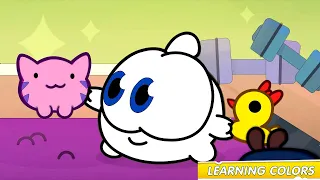 Colouring Book - Learning colours with Om Nom: Nom Olympics