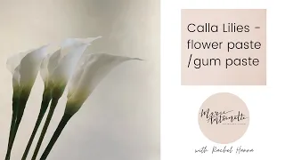 Gumpaste / Flower Paste Calla Lily Tutorial - The Sugarcraft School with Rachel Hanna