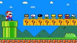 Super Mario Bros. but there are MORE Custom Flower All Enemies! | Game Animation