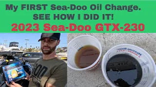 How to do your FIRST Sea Doo Oil Change! 2023 GTX-230
