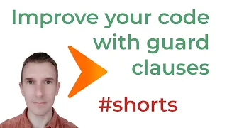 Improve your code using guard clauses: refactor nested conditionals #shorts