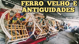 INCRÍVEL GARIMPO NO FERRO VELHO E ANTIGUIDADES