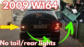 Mercedes  ML320 Rear Lights not working... Fault finding and repair.