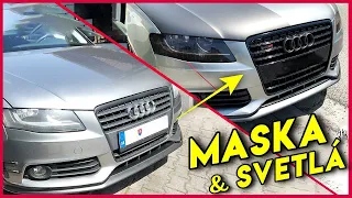 🚙 Úprava Prednej Masky so Svetlami 💥 / Audi A4 b8 / Tuning /