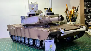 Heng Long Abrams M1A2 Sep v2 modification/build complete! #upgrade part 12