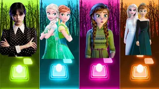 Disney- Elsa let it go, Wednesday Addams, Some Things Naver Change, How far ill go, Anna, TileShop.