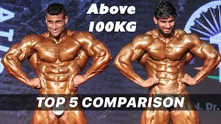 Above 100 Kg Weight Category Mr INDIA 2019 - Top 5 Comparison
