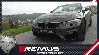 BMW M4 F82 with REMUS axle-back sport exhaust system