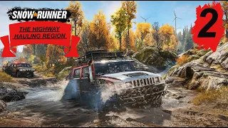 SNOWRUNNER: THE HIGHWAY HAULING REGION. NEW MAP. ЧАСТЬ 2. ПРОХОЖДЕНИЕ НА РУССКОМ.В КООПЕ