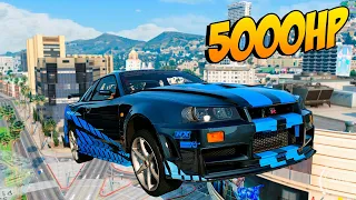 Apuesto $2.000.000 en una carrera ilegal con mi Nissan skyline de 5000hp Gta rp