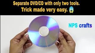 How to separate DVD/CD easily without Freezing or Boiling Method| Simple and Easy trick | DIY CD