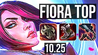 FIORA vs GAREN (TOP) | 1100+ games, Legendary, 1.4M mastery, 15/4/8 | EUW Grandmaster | v10.25