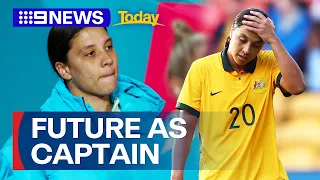 Sam Kerr as Matildas’ captain questioned after alleged harassment charges | 9 News Australia