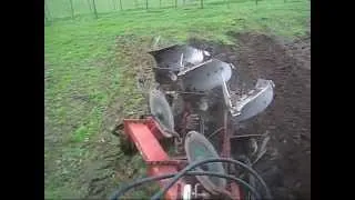 Ploughing 2014 with MF3075 & Kverneland Plough