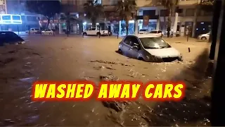 The Big Flood in Turkey Washes Cars