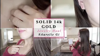 Solid 14k Gold Jewelry Under $200 Haul | Aurelie Gi Haul