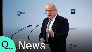Boris Johnson Gives Strongly Worded Speech on Ukraine Crisis