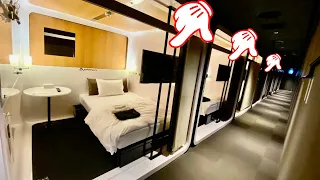 Extremely comfortable First Class Capsule Hotel in Osaka, Japan😴🛌 First Cabin Nishi-Umeda